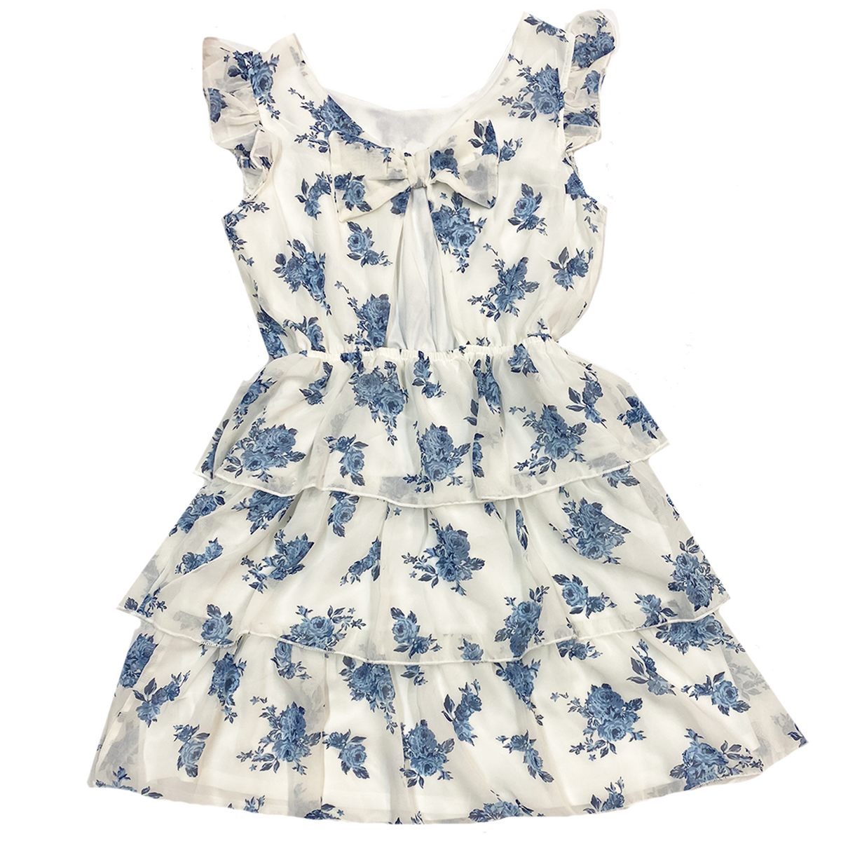 Oakley Ivory Floral Tiered Dress  Lily Bleu