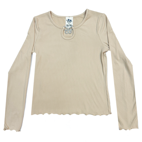 Alana Butterfly Tan Top