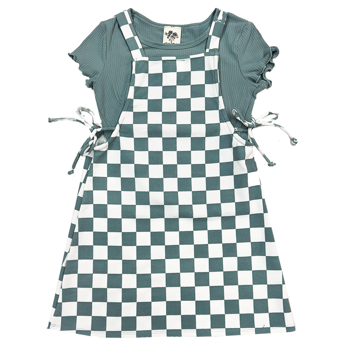 Alice Checkered Sage Jumper