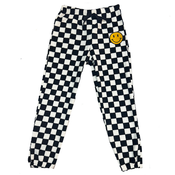 Amara Checkered Plush Set