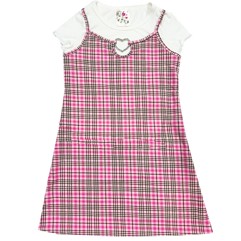 Amelia Pink Plaid Jumper