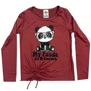 Bailey Panda Burgundy Top