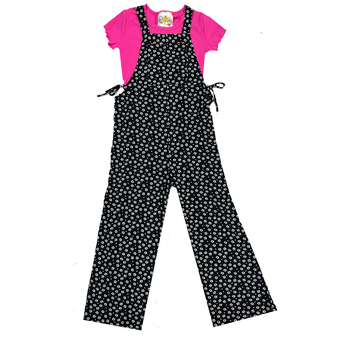 Cassia Black Ditsy Jumpsuit