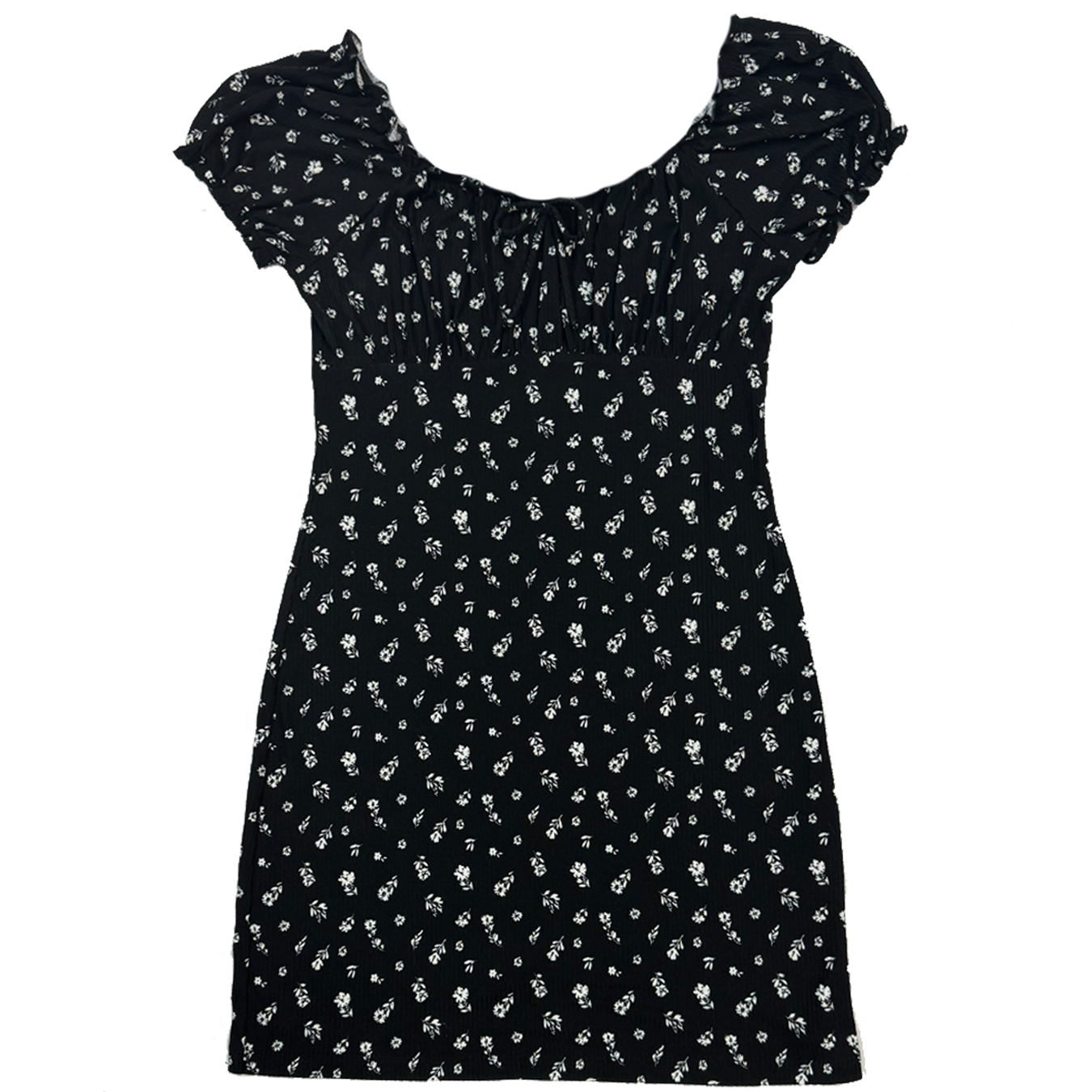 FLORAL APRON DRESS ブラック Bruna Blue/Black Floral Apron Dress l Dresses l Apparel