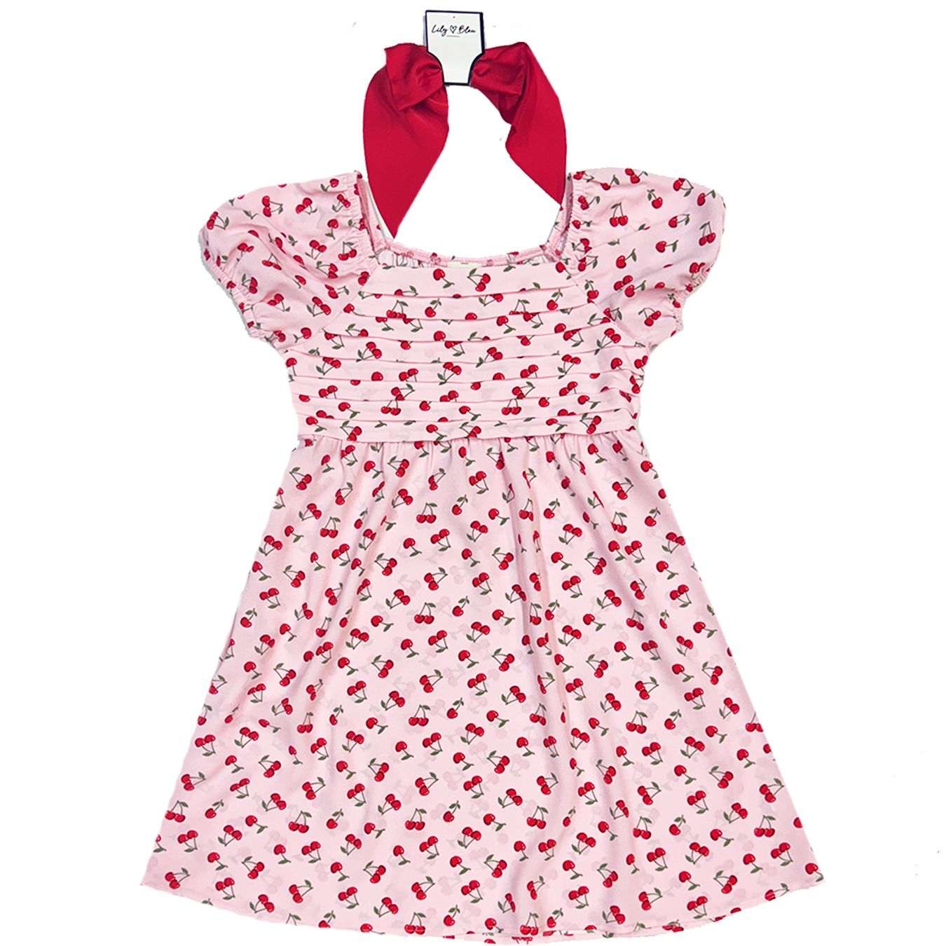 pink dress with cherries Brenda Pink Cherry 50s Style Dress