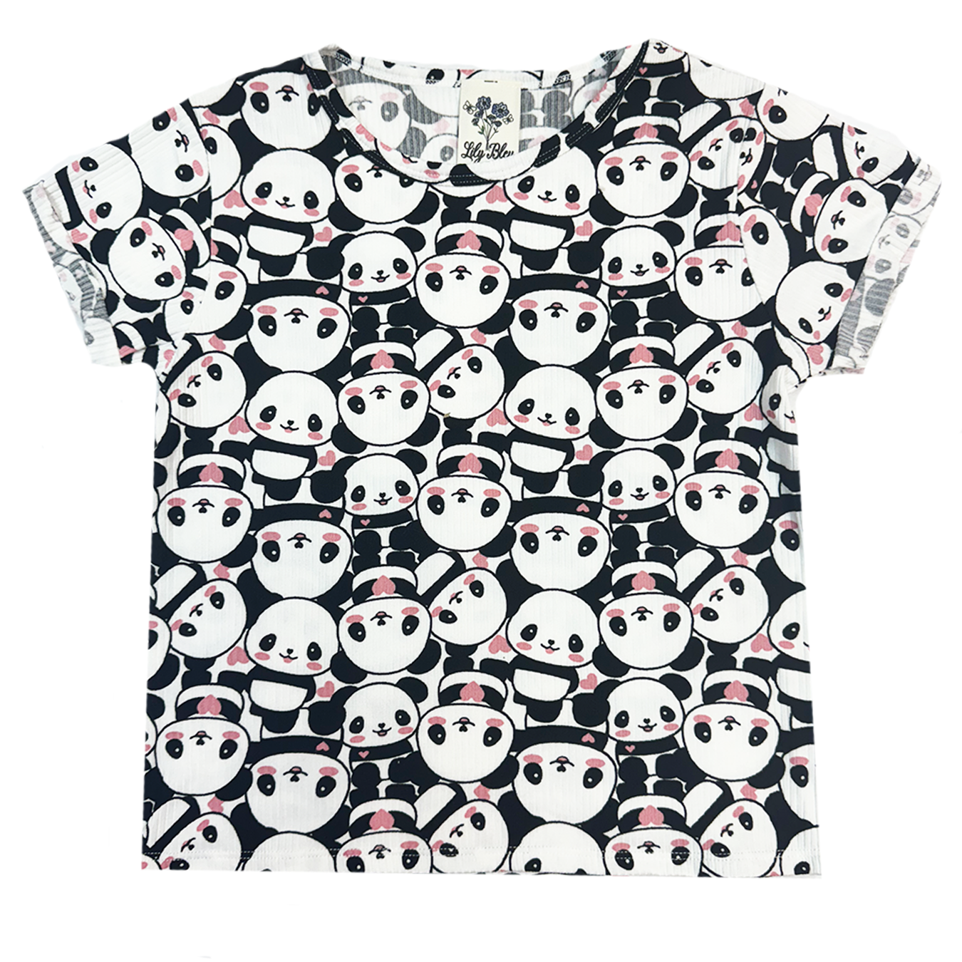 Daniella Panda Ribbed Top - Main Image