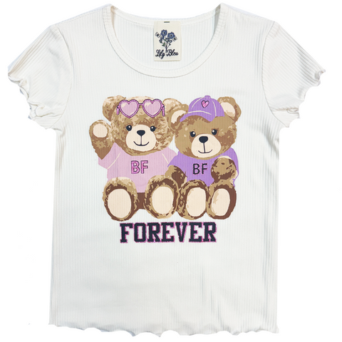 Emilee Ivory Bear Tot Top
