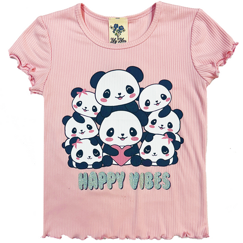 Emilee Pink Panda Tot Top