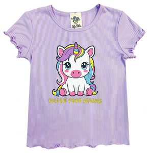 Emilee Lavender Unicorn Tot Top