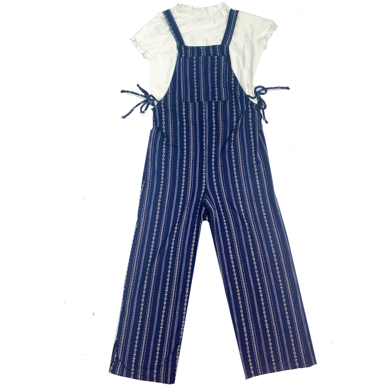 Juliana Navy Striped Jumpsuit