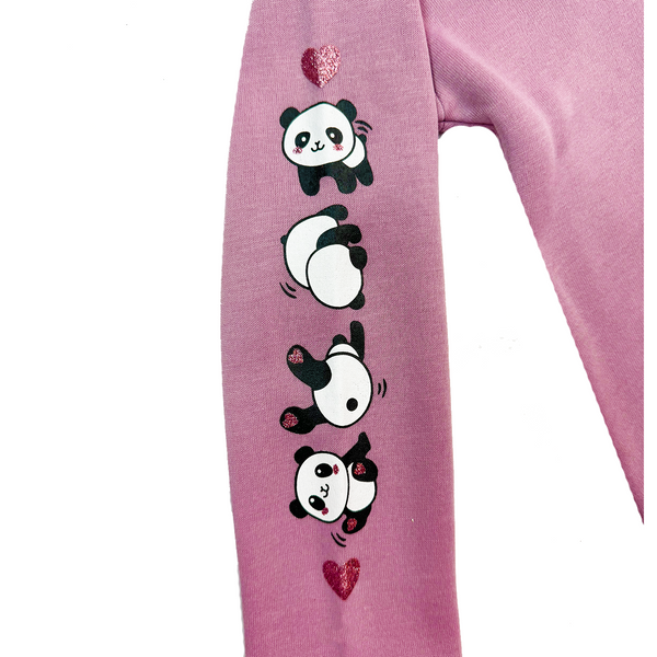 Lulu Pink Panda Cropped Hoodie