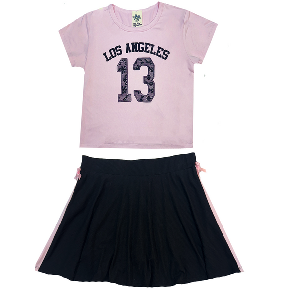 Nancy Pink Skort Set