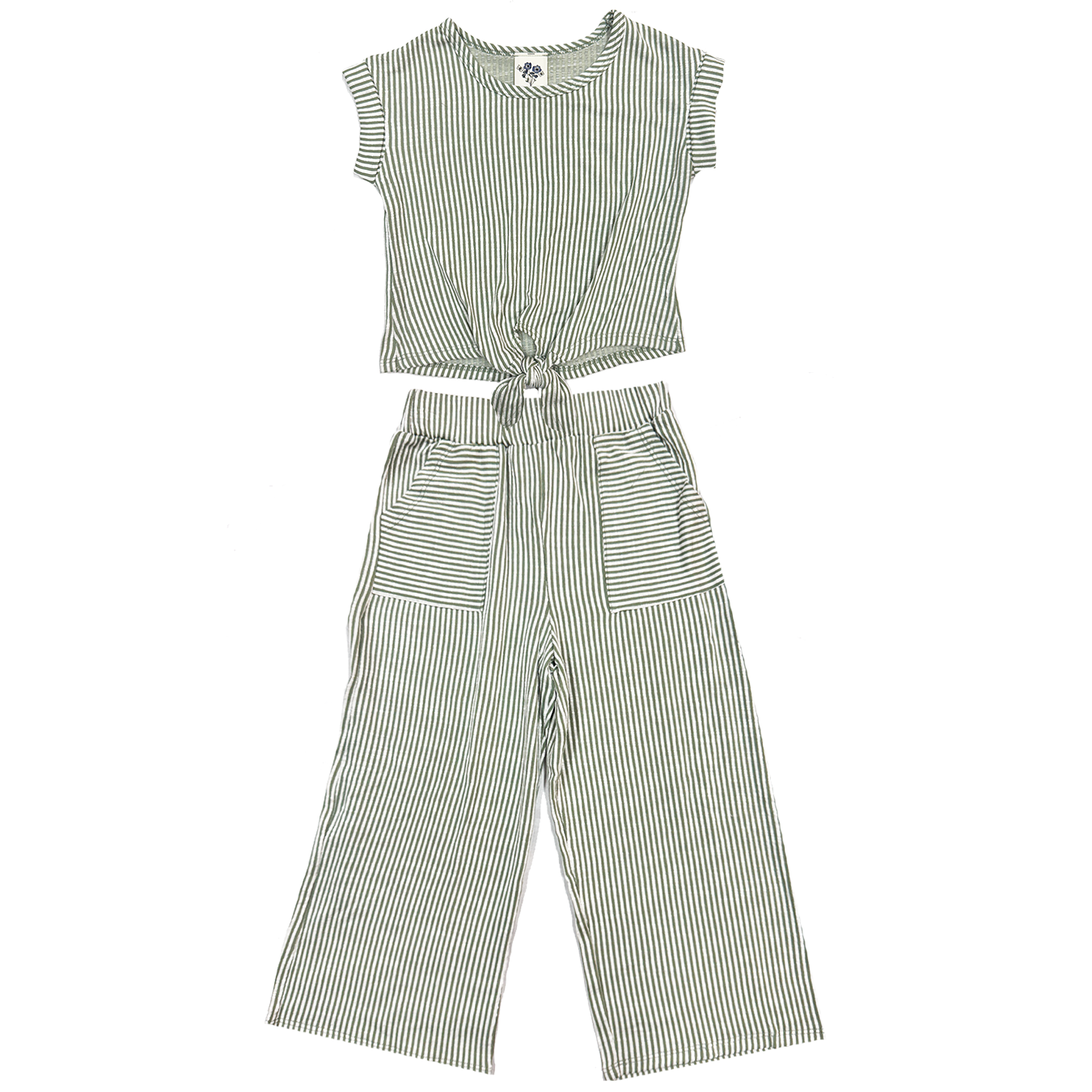 Ryanne Green Striped Set