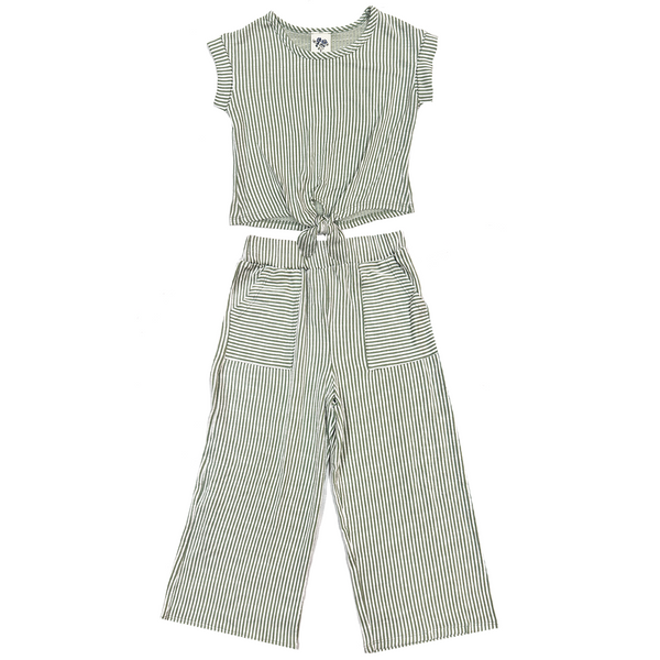 Ryanne Green Striped Set