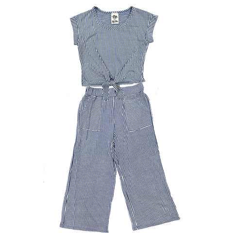 Ryanne Navy Striped Set