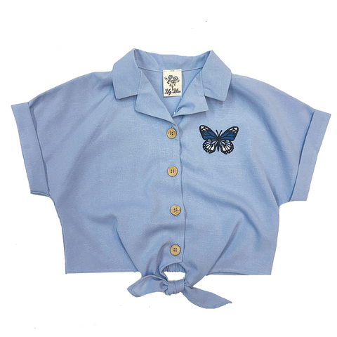 Stella Butterfly Woven Top