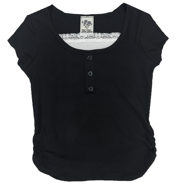Tifffany Black Twofer Top – Lily Bleu