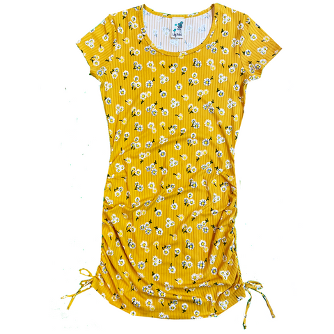 Taryn Mustard Floral Dress