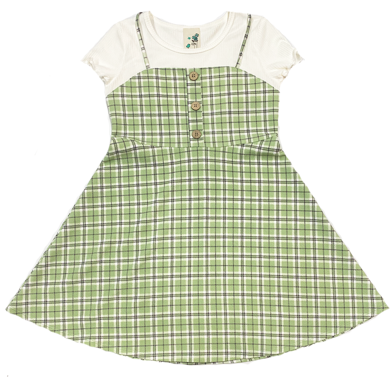 Remy Sage Plaid Dress